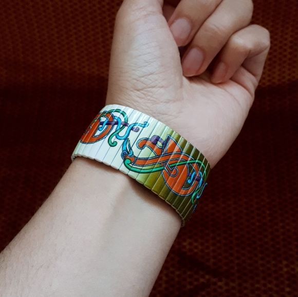 Vintage Solvar accordion Celtic bird knot bracelet - Picture 2 of 11